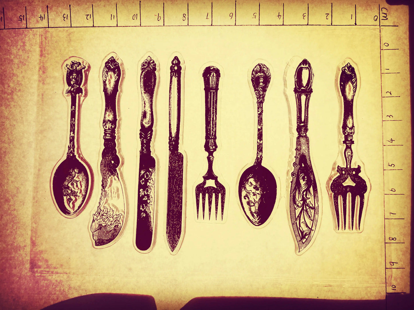 Vintage Christmas Clear Stamps 14x10cm - Holiday Scrapbooking Set