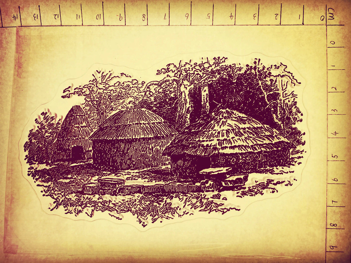 Vintage Christmas Clear Stamps 14x10cm - Holiday Scrapbooking Set