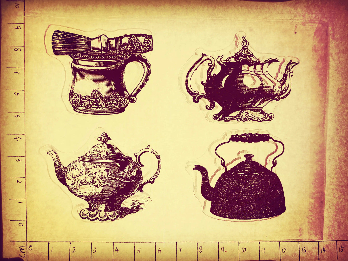 Vintage Christmas Clear Stamps 14x10cm - Holiday Scrapbooking Set