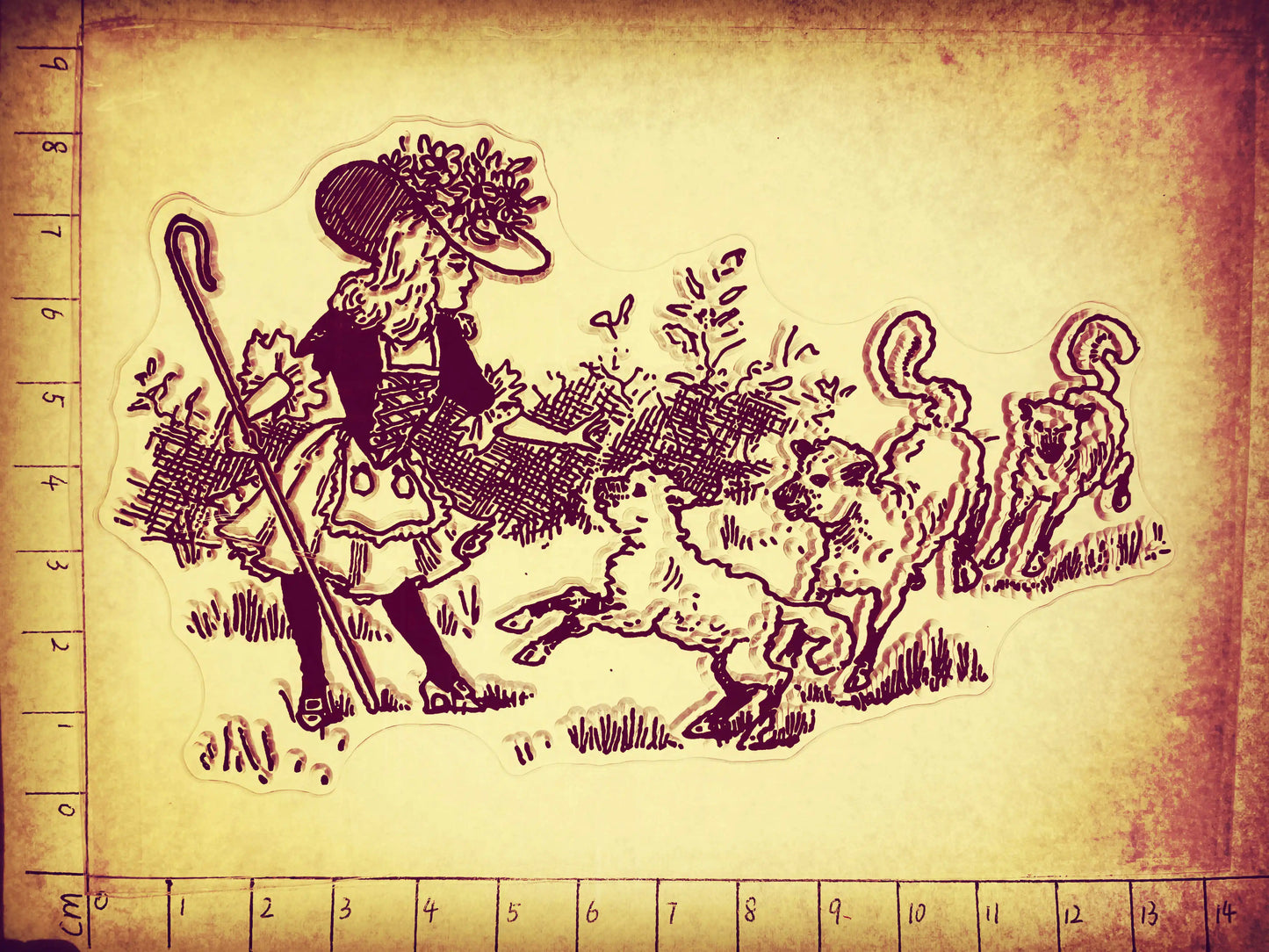 Vintage Christmas Clear Stamps 14x10cm - Holiday Scrapbooking Set