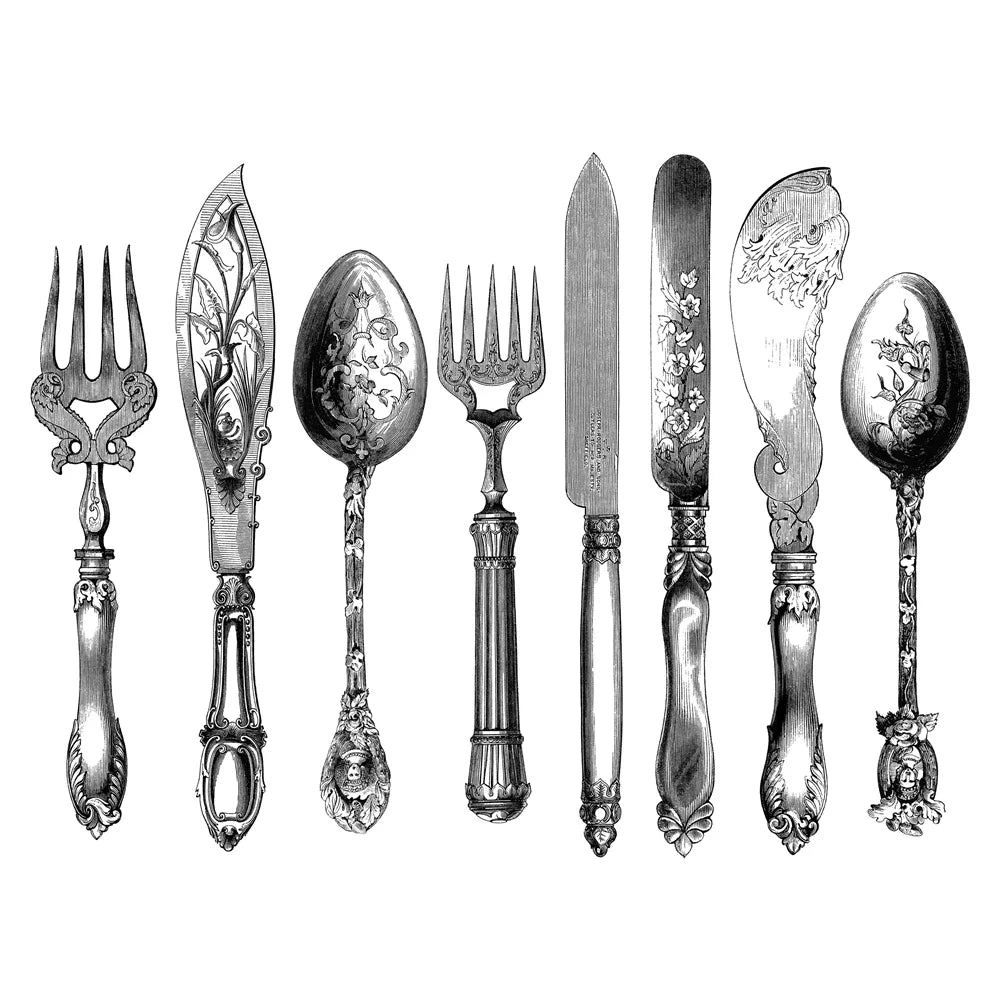 Vintage Christmas Clear Stamps 14x10cm - Holiday Scrapbooking Set