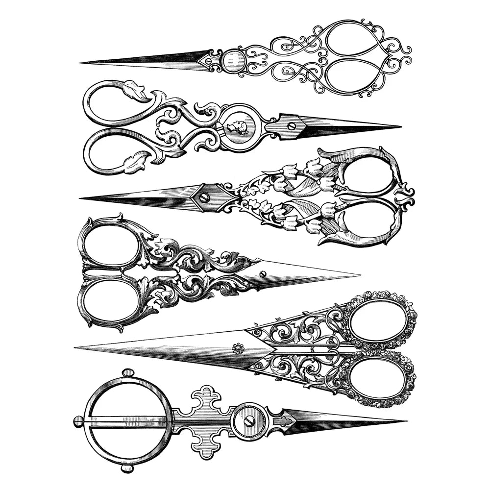 Vintage Christmas Clear Stamps 14x10cm - Holiday Scrapbooking Set