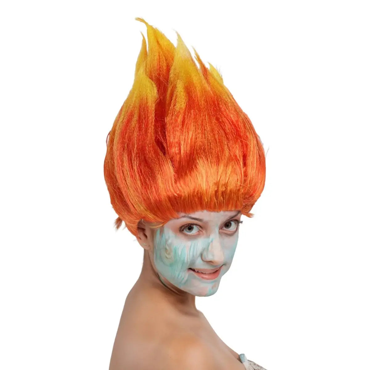 Purple Spiky Troll Wig - Colorful Cosplay Hair for Halloween & Parties