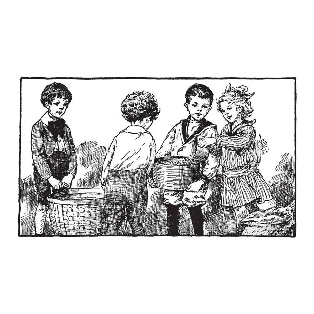 Vintage Christmas Clear Stamps 14x10cm - Holiday Scrapbooking Set