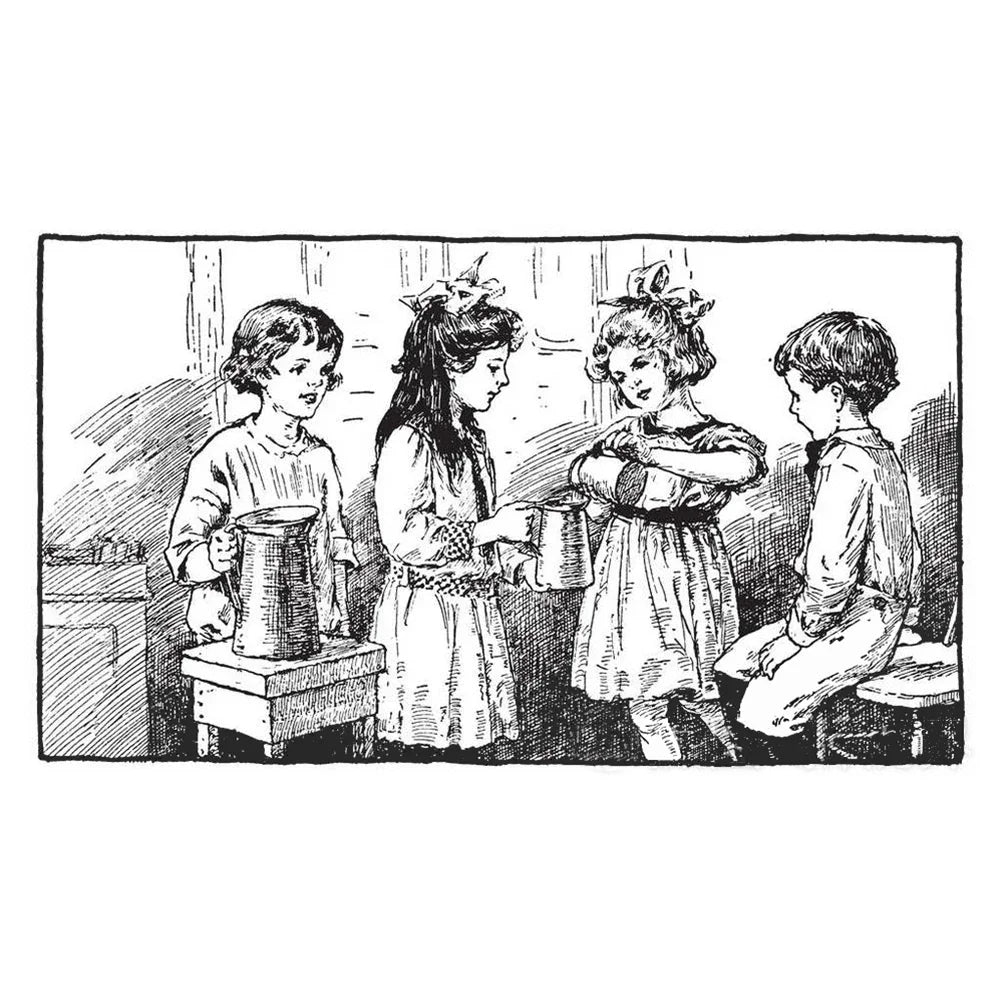 Vintage Christmas Clear Stamps 14x10cm - Holiday Scrapbooking Set