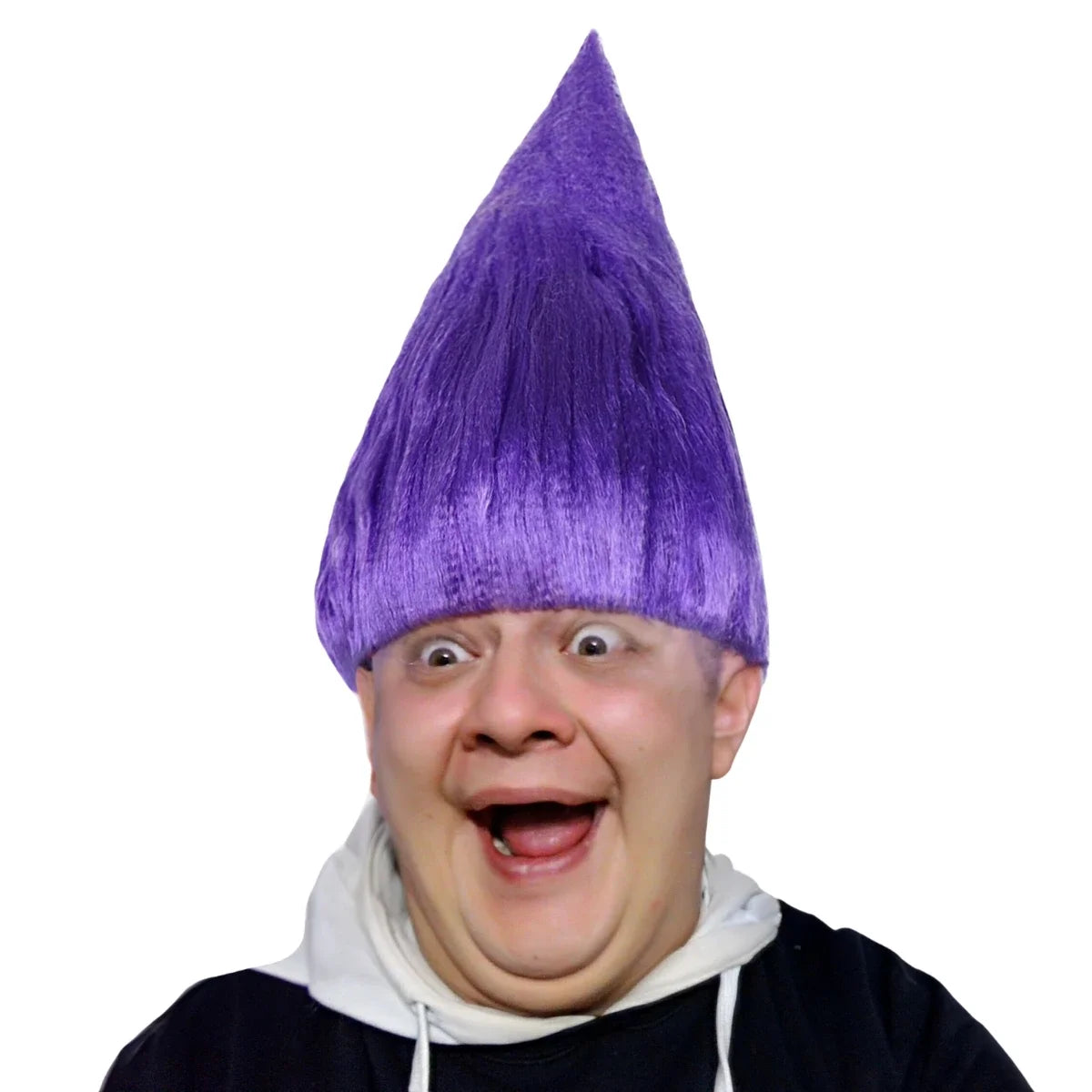 Purple Spiky Troll Wig - Colorful Cosplay Hair for Halloween & Parties